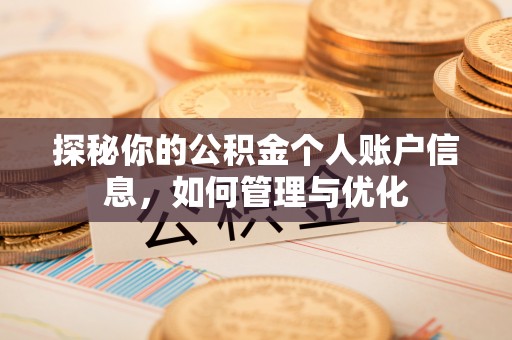 民丰探秘你的公积金个人账户信息，如何管理与优化