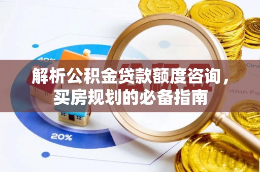 民丰解析公积金贷款额度咨询，买房规划的必备指南