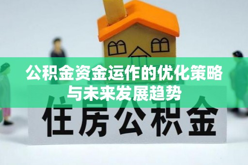 民丰公积金资金运作的优化策略与未来发展趋势