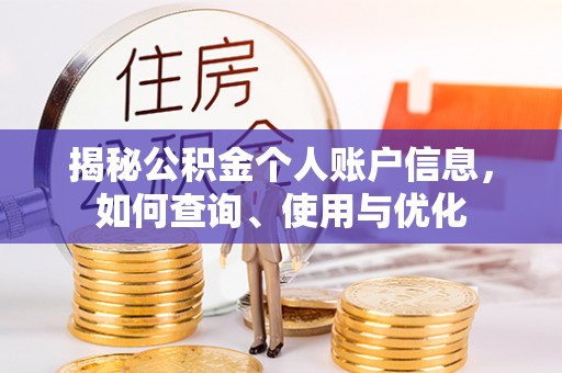 民丰揭秘公积金个人账户信息，如何查询、使用与优化