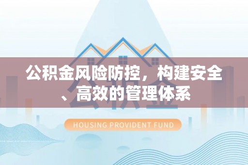 民丰公积金风险防控，构建安全、高效的管理体系