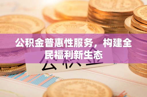 民丰公积金普惠性服务，构建全民福利新生态