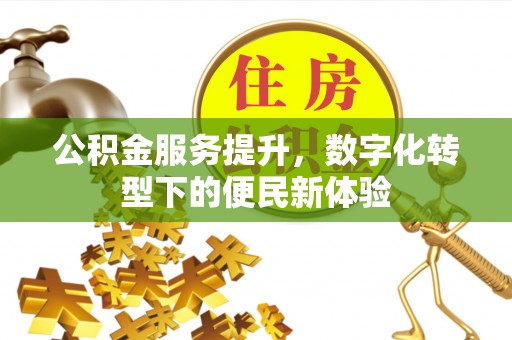 民丰公积金服务提升，数字化转型下的便民新体验