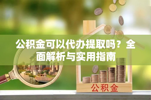 民丰公积金可以代办提取吗？全面解析与实用指南