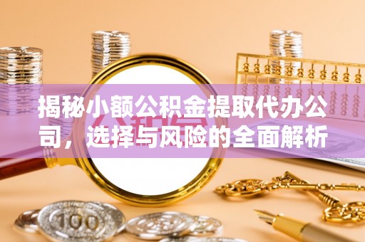 民丰揭秘小额公积金提取代办公司，选择与风险的全面解析
