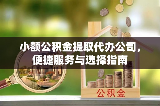 民丰小额公积金提取代办公司，便捷服务与选择指南