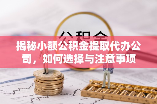 民丰揭秘小额公积金提取代办公司，如何选择与注意事项