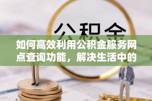 民丰如何高效利用公积金服务网点查询功能，解决生活中的资金难题