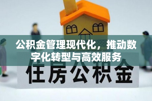 民丰公积金管理现代化，推动数字化转型与高效服务