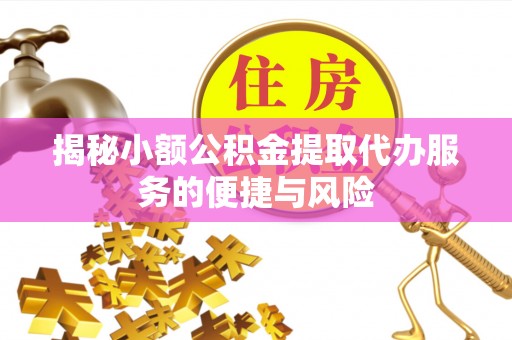 民丰揭秘小额公积金提取代办服务的便捷与风险