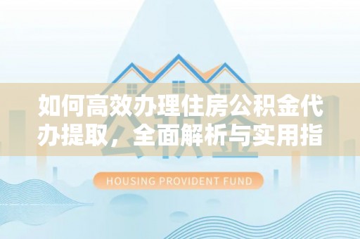 民丰如何高效办理住房公积金代办提取，全面解析与实用指南